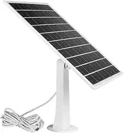 Solar Panels for Cameras | Camera Solar Panel with 360 Degree Adjustable Mounting | Type-C Charger Accessories with 360 Degree Adjustable Mounting for Battery, Electronics & Outdoor