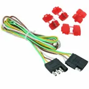 84" Trailer Light Wire 4 Way Flat Extension Wiring Harness Plug Cord RV Boat Car
