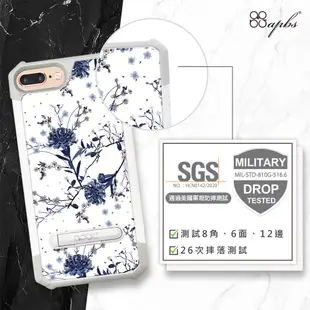apbs iPhone SE(2020)/8/7/6s & 8/7/6s Plus 專利軍規防摔立架手機殼-彼岸花-白殼