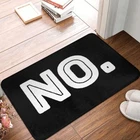 Funny Words Bathroom Mat No Doormat Flannel Carpet Entrance Door Rug Home Decor