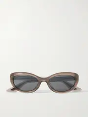 [Oliver Peoples] Oliver Peoples - + Khaite 1969c Oval-frame Acetate Sunglasses - Taupe - One size One size Brown