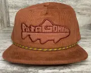 NWT Patagonia Fly Catcher Hat Corduroy Fitz Roy Trout Burl Red Adjustable OS