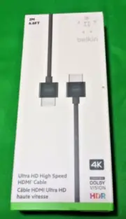 Belkin Ultra HD High Speed HDMI Cable 4K (2M-6.6 ft) (Apple Users Only)
