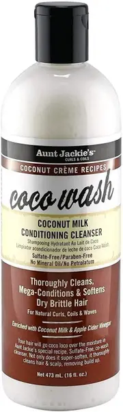 Aunt Jackie's Coco Wash Coconut Milk Conditioning Cleanser 355mL (12oz)