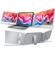 Laptop Screen Extender, 14" 1200P FHD Triple Monitor for Laptop Extension- 205°