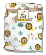 BLANKET PLUSH - MILLIE MYLES BOYS 243 - LIONS - BABY TODDLER CRIB STROLLER