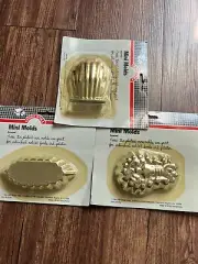 Cook Tools Plated Mini Molds 1984 Vintage Three Sets of 6 (18) Old-New