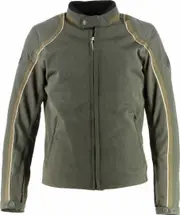 Helstons Phoenix Mesh Motorcycle Textile Jacket, green-brown, Size L for Men Green Brown