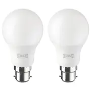 SOLHETTA LED bulb B22 806 lumen, dimmable/globe opal white