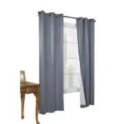 Commonwealth Thermalogic Insulated Cotton Fabric Tab Panels Pair 160"x84"