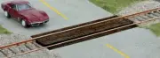 Walthers SceneMaster ~ HO Wood Grade Crossing ~ Laser-Cut Wood Kit ~ 949-4159
