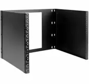 Tripp Lite 8U Wall-Mount Bracket for Small Switches, Patch Panels Hinged - Black