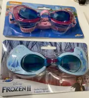 Paw Patrol And Frozen 2 Swim Goggles Sea Patrol SKYE Nickelodeon Swimways Lot 2