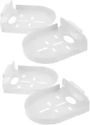 MOTHNUR 4pcs Camera Bracket Camera Wall Mount Bracket Small Wall Shelf Camera Wall Stand Adhesive Floating Shelf Adhesive Floating Shelves Security Camera Stand Camera Wall Mount Shelf