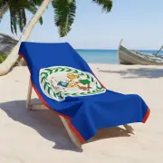 Belize Beach Towel | Quality & Long Lasting - 2 Sizes | Belizean Pride | Gift fo