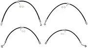 TRQ Front and Rear Brake Hose Set Compatible with 16-21 Honda Civic 19-21 Insight