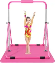Safly Fun Expandable Gymnastics Bars Junior Training Bar Gymnastic Folding Ho...