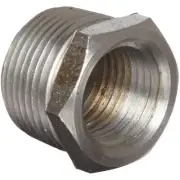 Anvil 8700129409, Malleable Iron Pipe Fitting, Hex Bushing, 1-1/4" NPT Male x