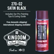 Thurmalox High Temp Stove Paint 270-02 Satin Black-Single Can- Free Shipping