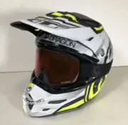 Dragon Snowmobile Goggles Snow NFXs with 3 Anti Fog Lens Ski Yellow Rose Smoke