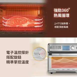 Cuisinart美膳雅 26L大容量數位氣炸烤箱 TOA-95TW