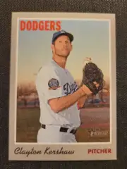 2019 Heritage Clayton Kershaw Cloth Sticker #3 Dodgers