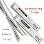 Dental Orthodontic Stainless Steel Single Side IPR Diamond Strips 9 Sizes Select