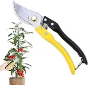 Garden Pruning Shear - Hand Pruners Steel Trimming Scissors - Bonsai Trimming Grafting Tool Handheld Gardening Plant Shears for Precise Cuts