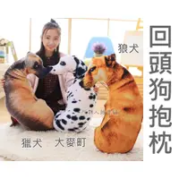 在飛比找蝦皮購物優惠-現貨 大中小款 3D仿真狗狗抱枕 狼狗 獵犬 大麥町 逼真款