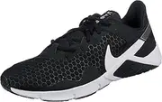 [Nike] Mens Training Gymnastics Shoe, Black White Metallic Silver