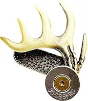[EsEico] Brass Antler Clip, Solid Brass Hat Clips, Deer Horn Shaped Hat Clip, Handcrafted Brass Hat Clip, Hat Clip with Solid Brass, Deer Horn Brass Hat Clips, Hunting Accessories Men