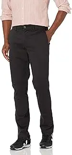 [Amazon Essentials] Amazon Brand - Goodthreads Men's Athletic-Fit Washed Comfort Stretch Chino Pant, Black 40W x 32L