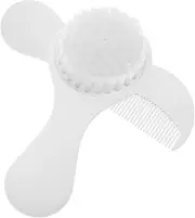 BESTonZON 2-Piece Soft Bristle Baby Hair Brush Set Gentle Scalp Massager Cradle Cap Brush for Newborns