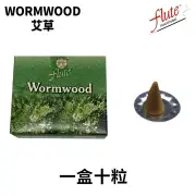 flute Natural Handmade India Incense Cone- WORMWOOD ? 10 pieces Fixed Size