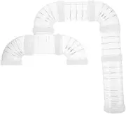 TOYANDONA 1 Set Hamster Cage DIY Small Animals Tunnel Hamster Tunnels Hideouts Tubes Mouse Cage Accessories Hutch Pipe Small Indoor Tube Maze Straight Pipe DIY Maze Connector Plastic White