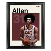Jarrett Allen Framed Sports Art Photo by Thomas Maxwell