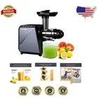 Easy Clean 250W Masticating Juicer for Nutrient-Rich Orange & Carrot Juice