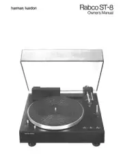 Harman Kardon ST8 Turntable Owners Instruction Manual