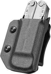 Kydex Multitool Sheath for LEATHERMAN WAVE & WAVE + PLUS/REBAR/SURGE HEAVY DUTY/SKELETOOL Multi Tool Pouch, Multi-tool not included, Kydex and Carbon Fiber Available