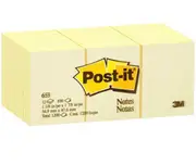 Post-It Notes 35 x 48 653 Yellow Pack 12