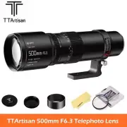 TTArtisan 500mm F6.3 Telephoto Lens Full Frame for E/Z/RF/L/EF/F/X/GFX mount
