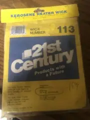 21st Century Model 113 Fiberglass Kerosene Heater Wick New In Package