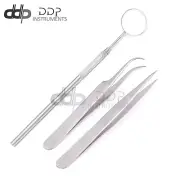 Curved Precision Fine Tweezers Eyelash Extension Stainless Steel DN-2223