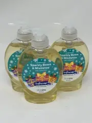3 Pack Softsoap Liquid Hand Soap-Sugar Cookie-Sparkly Bows & Mistletoe 7.5 OZ Ea