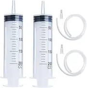 200 ml syringe with 31.5 inch plastic tube for glue dispensing, scientific laboratory, watering, filtration, pet feeding, nutrition measurement,