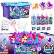 knmirtb Magic Water Elf Toy Kit,Aqua Fairy Water Gel Kit with 4 Colors1 Glow