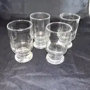 Vintage Eastern Airlines EA First Class Wine Juice Glasses 4" High Set of 4 NEW