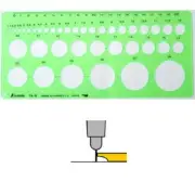 SHINWA Shape Drawing Circle Template Ruler Measuring Tool 1 - 36 mm 66002