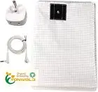 Organic Grounding Sheet 10% Silver for Bed Sleeping Therapy 27x52 inch, 白色