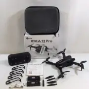 Le-Idea Idea12 Pro Black Wireless 1080P Adjustable Camera Quadcopter Age 14+